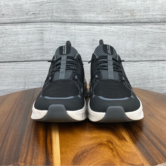 Skechers Black and White Athletic Shoes - Picture 7 of 12